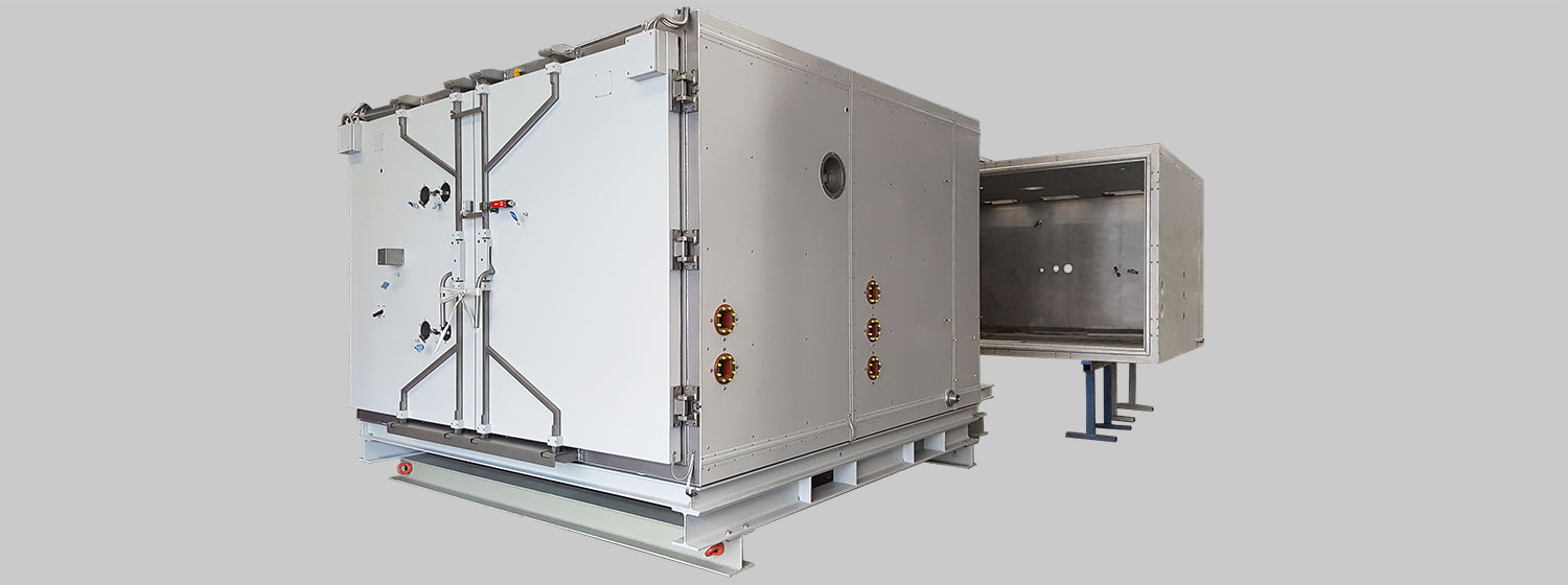 Thermalvakuumkammer fertig montiert