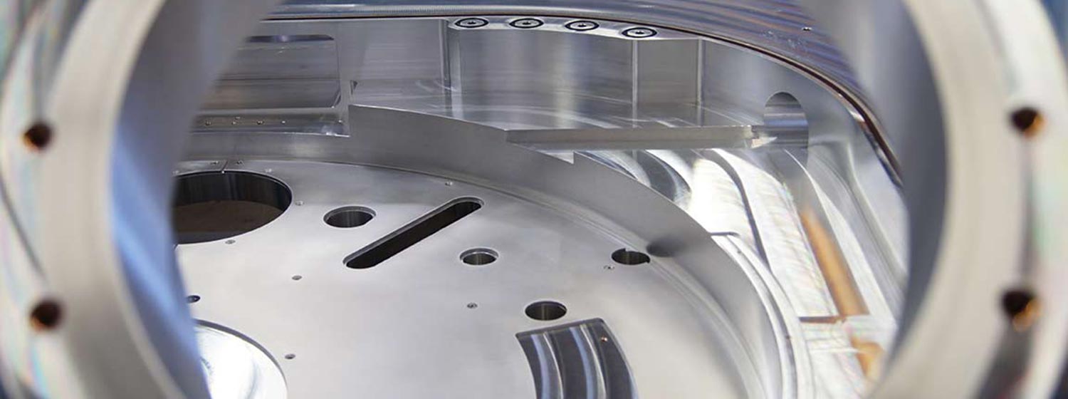 Detail einer Baugruppe mit gefrästen Oberflächen